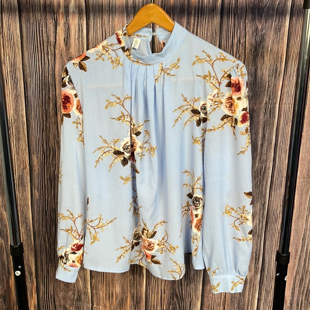 Gumuxi Long Sleeve Floral Blouse